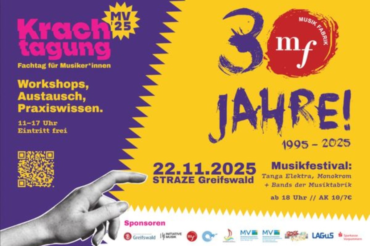 Bild zum Neuigkeit 🧩 Krachtagung MV'25 & 🎉 30 Jahre Musikfabrik